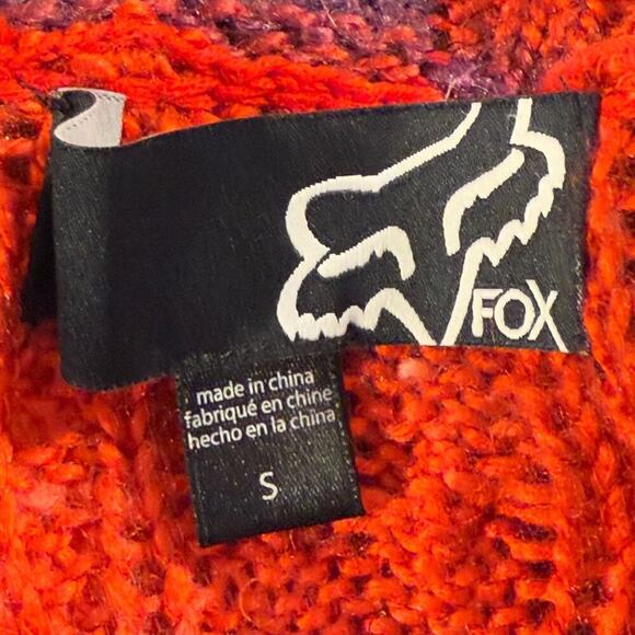 Fox‎ Racing Women's Glimmer Cardigan Sweater Red Size Small Open Front - Picture 4 of 6